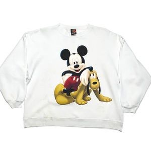 Vintage Disney Unlimited Mickey & Pluto Sweater